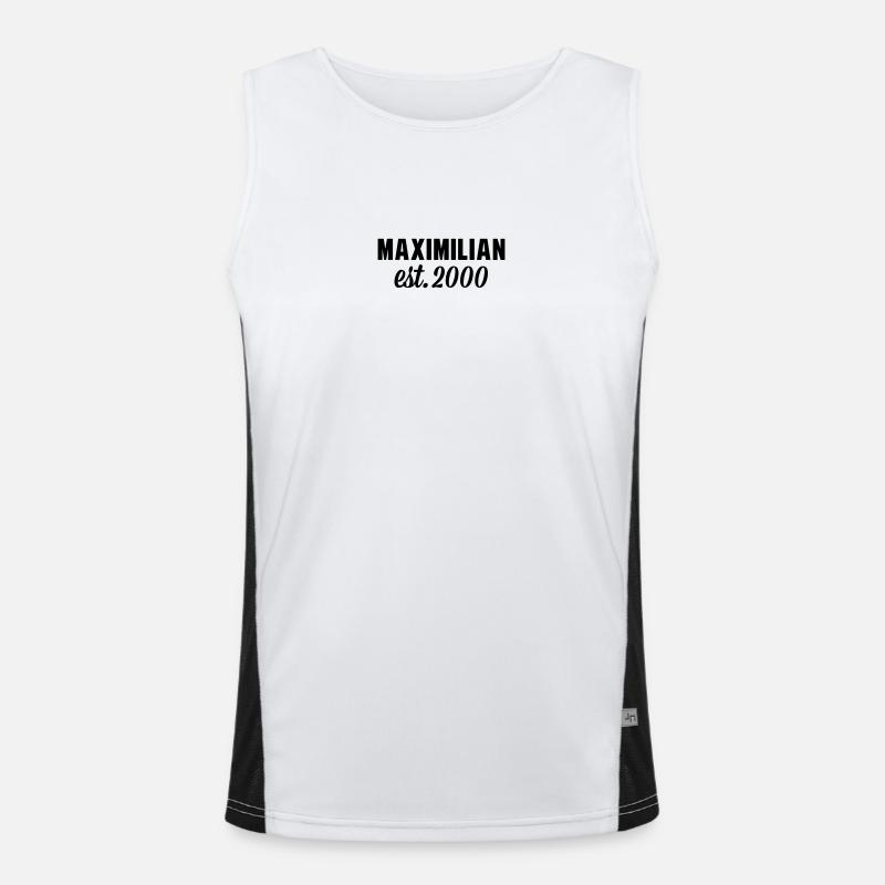 Maximilian est 2000 Funktionelles Kontrast-Tank Top für Männer 