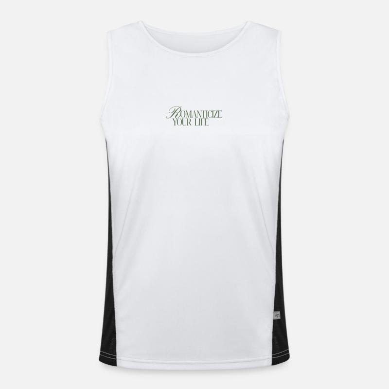 Romanticize your Life Funktionelles Kontrast-Tank Top für Männer 