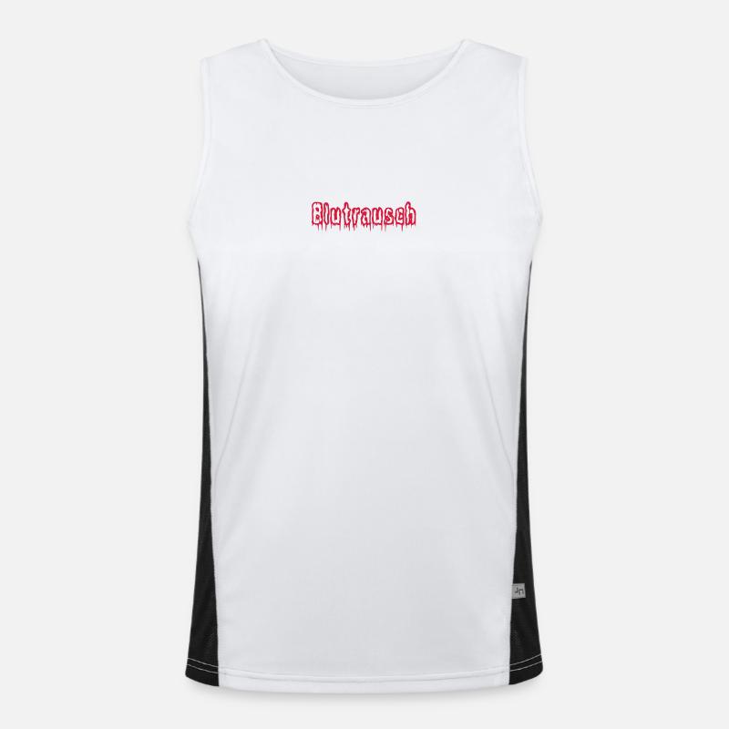 blood rushing exit-shirt Men's Functional Contrast Tank Top 