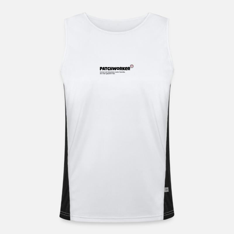 Patchworker Funktionelles Kontrast-Tank Top für Männer 