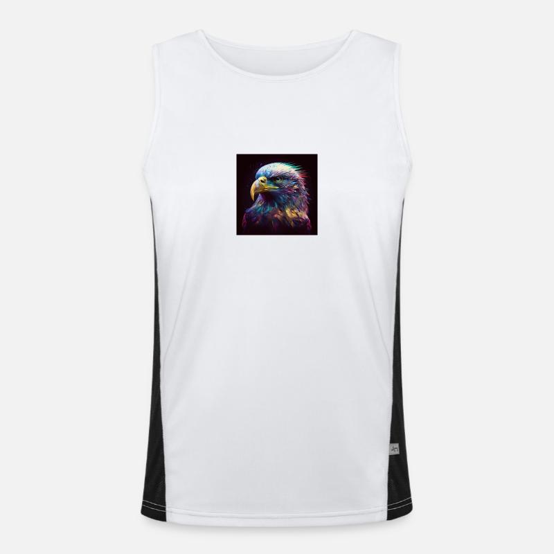 Farbiger Adler, EINZIGARTIGE ILLUSTRATION Funktionelles Kontrast-Tank Top für Männer 