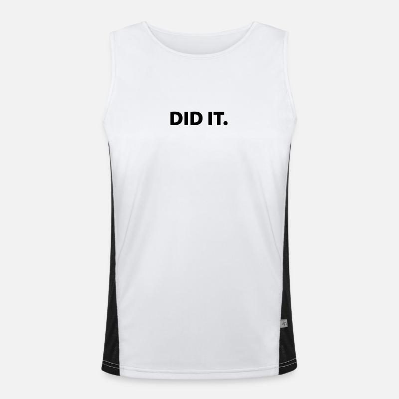 Did it Funktionelles Kontrast-Tank Top für Männer 