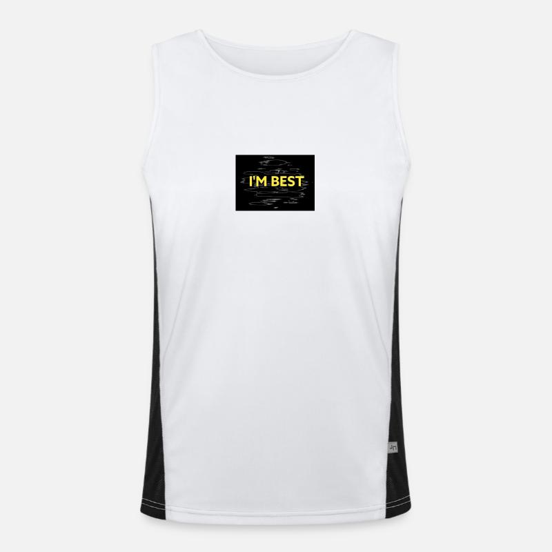 ICH BIN DER BESTE Funktionelles Kontrast-Tank Top für Männer 