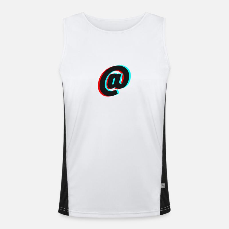 At Zeichen Funktionelles Kontrast-Tank Top für Männer 