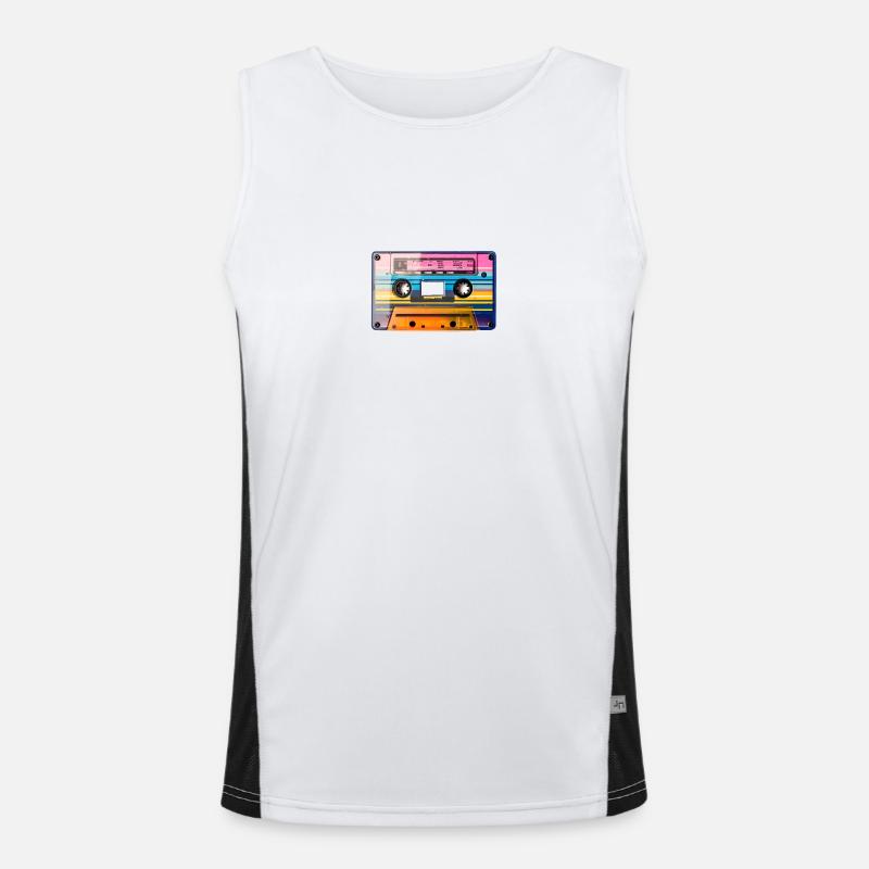 Kassette Funktionelles Kontrast-Tank Top für Männer 