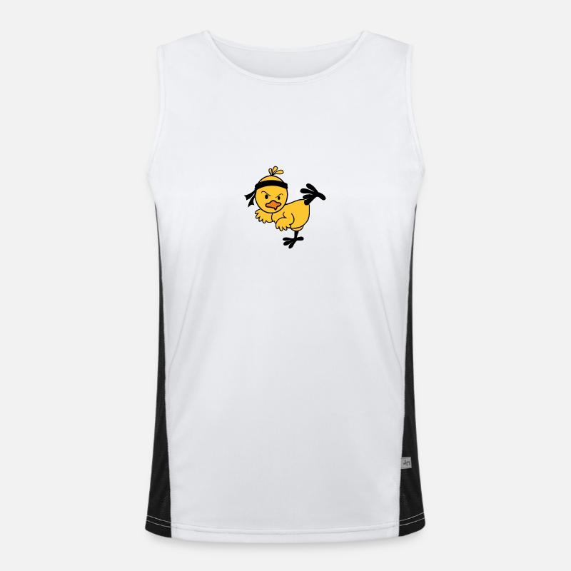 Karate Chick Funktionelles Kontrast-Tank Top für Männer 