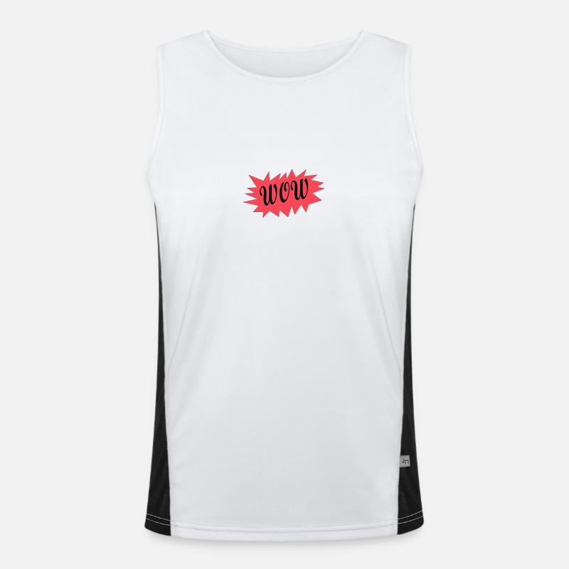 WOW Funktionelles Kontrast-Tank Top für Männer 