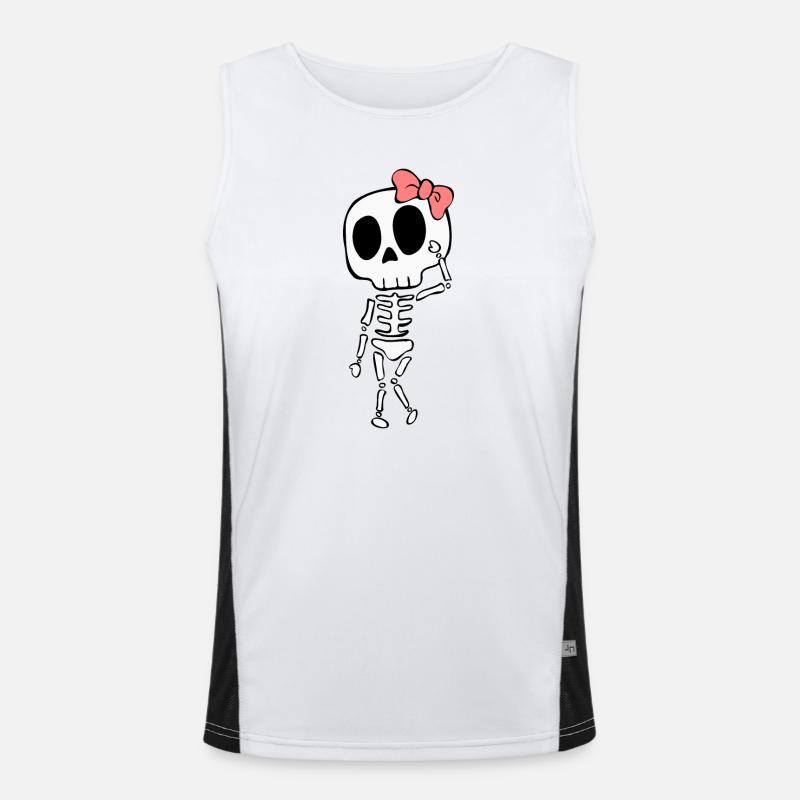 Skeleton Woman Men's Functional Contrast Tank Top 