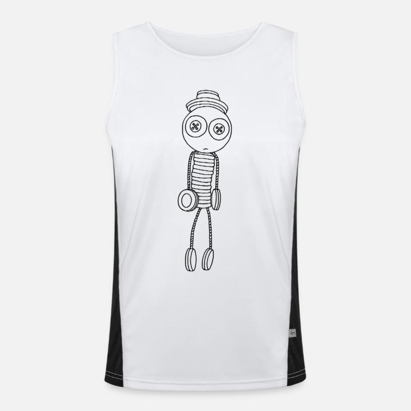 Mr Button Débardeur respirant contrasté Homme 