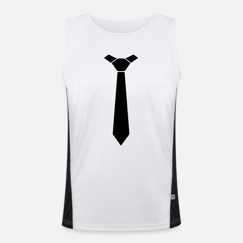 Krawatte Tie Schlips Funktionelles Kontrast-Tank Top für Männer 