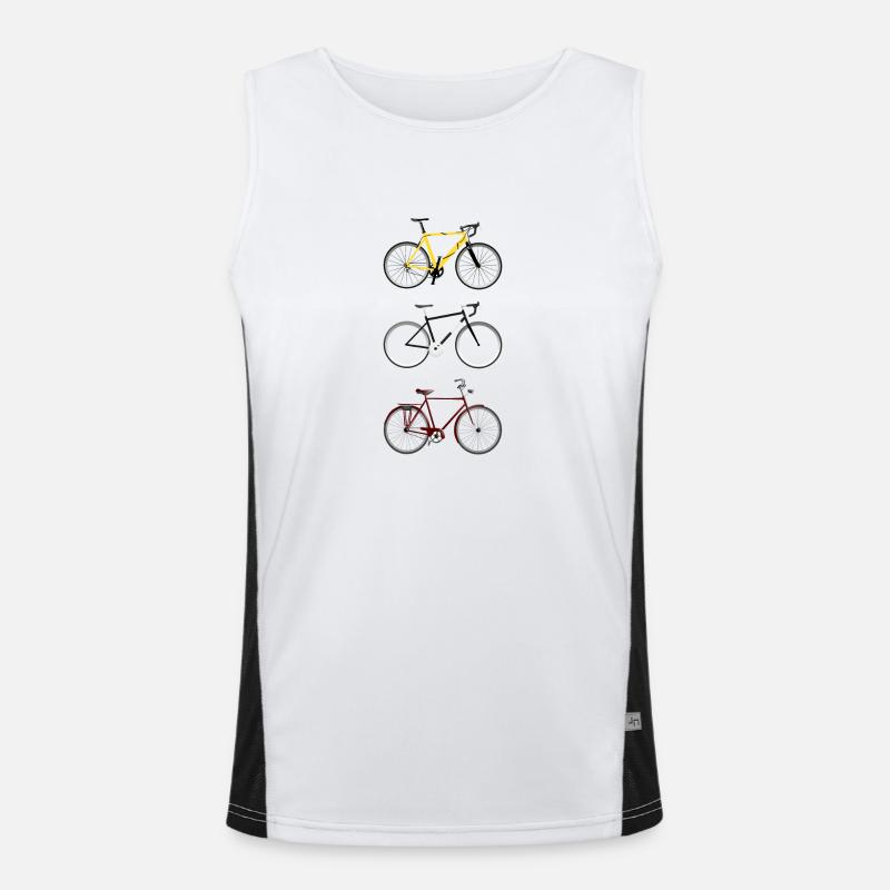 Fahrräder Funktionelles Kontrast-Tank Top für Männer 