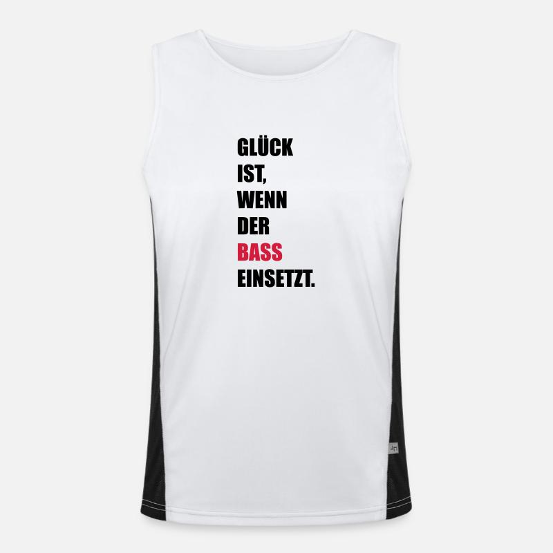 Musik Funktionelles Kontrast-Tank Top für Männer 