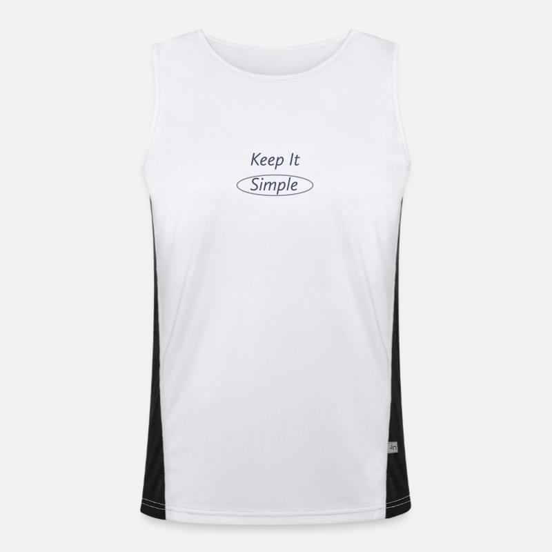 Keep it simple Men's Functional Contrast Tank Top 
