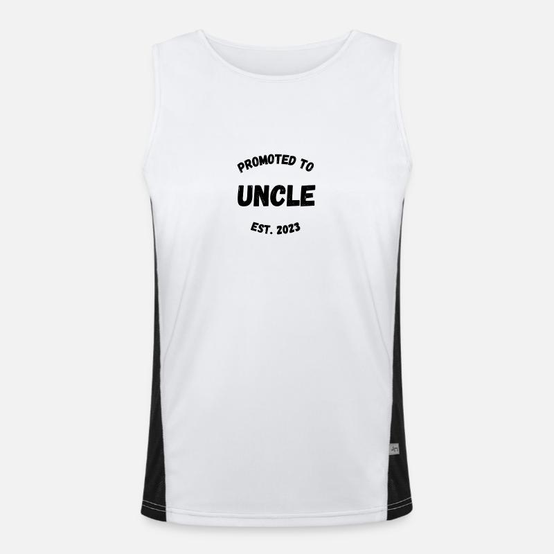 zum Onkel befördert Funktionelles Kontrast-Tank Top für Männer 