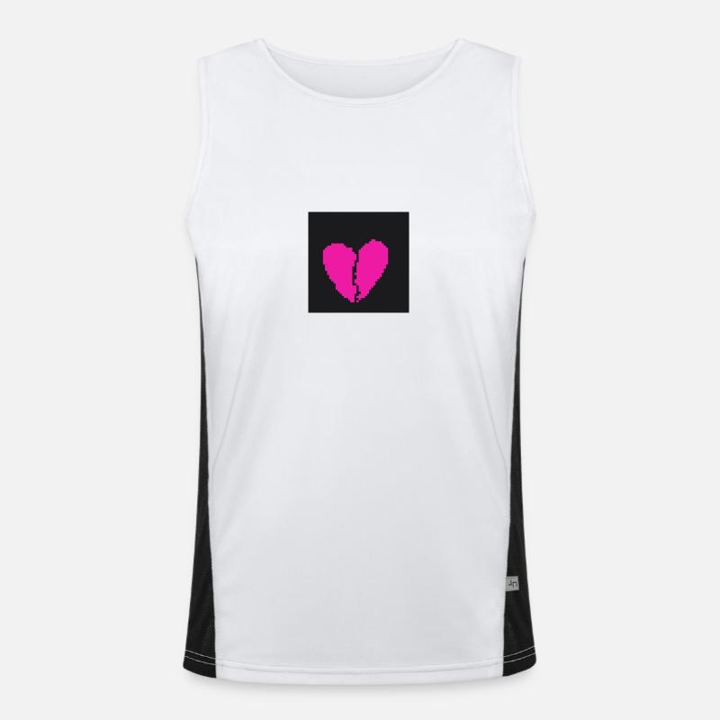 Heart Men's Functional Contrast Tank Top 