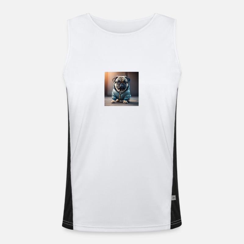 Rock Pug 2 Funktionelles Kontrast-Tank Top für Männer 