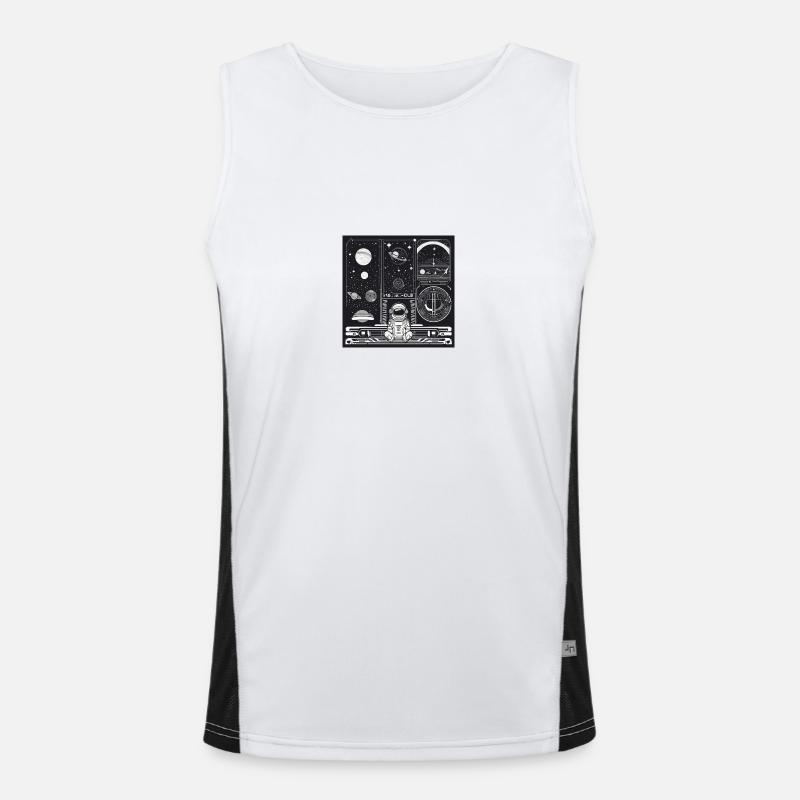 Hello its me Cosmi Funktionelles Kontrast-Tank Top für Männer 