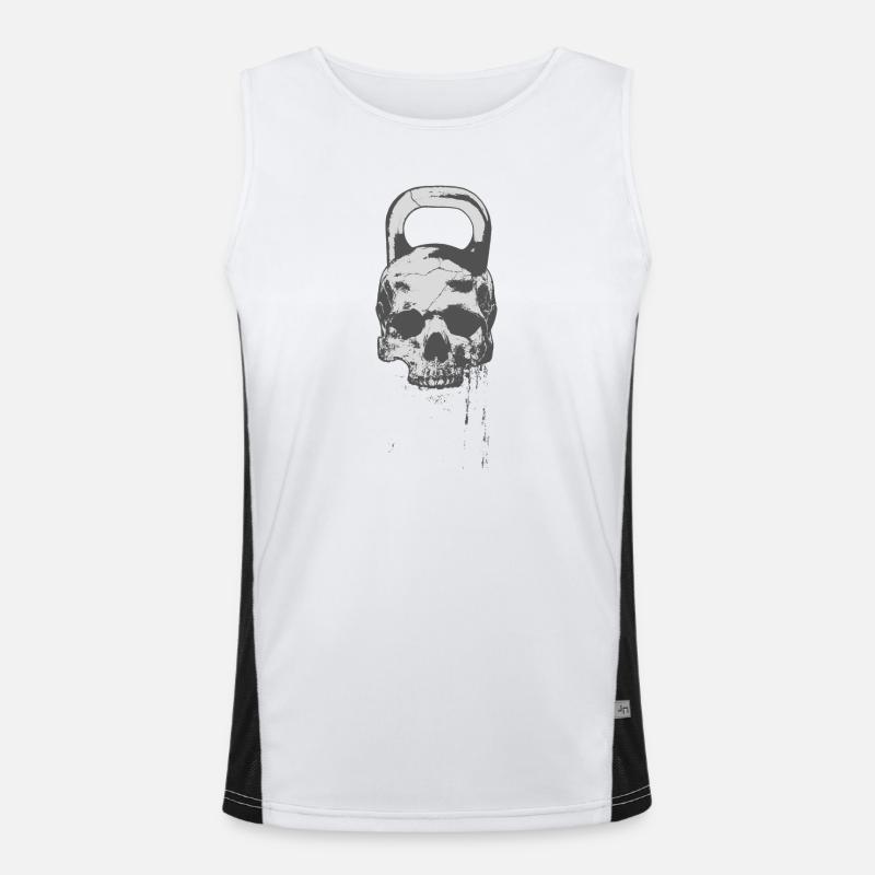 KETTLE SKULL Men's Functional Contrast Tank Top 