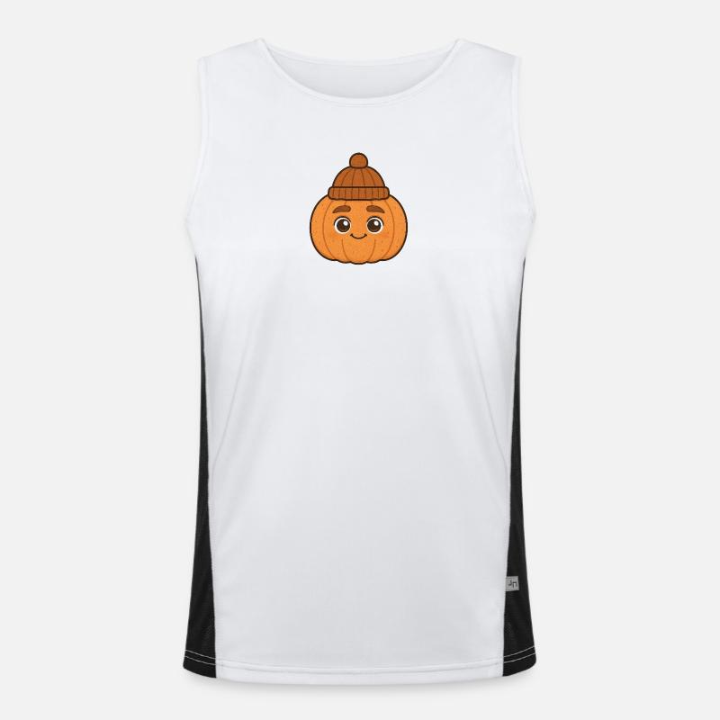 Freddy Pumpkin Funktionelles Kontrast-Tank Top für Männer 