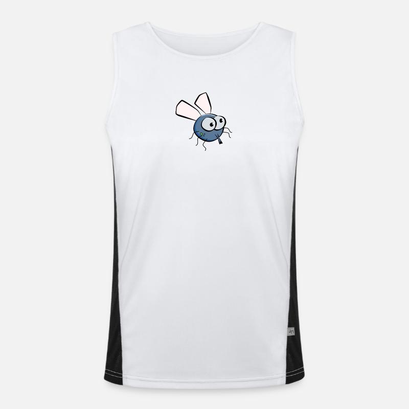 Die Fliege Funktionelles Kontrast-Tank Top für Männer 