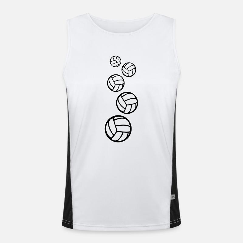 handball_baelle_f1 Funktionelles Kontrast-Tank Top für Männer 