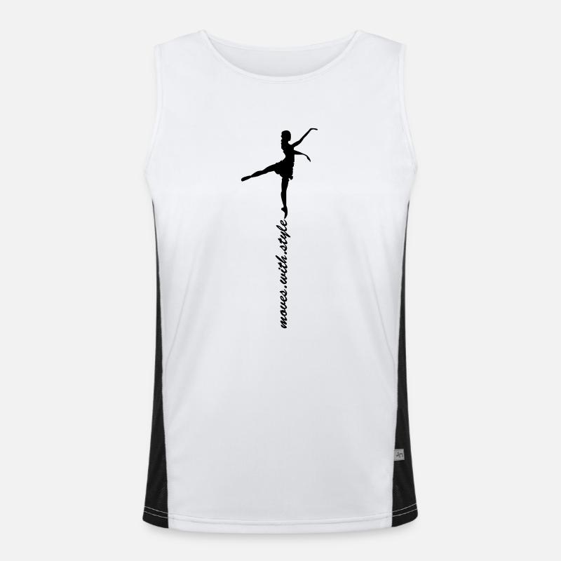 Tänzerin Funktionelles Kontrast-Tank Top für Männer 