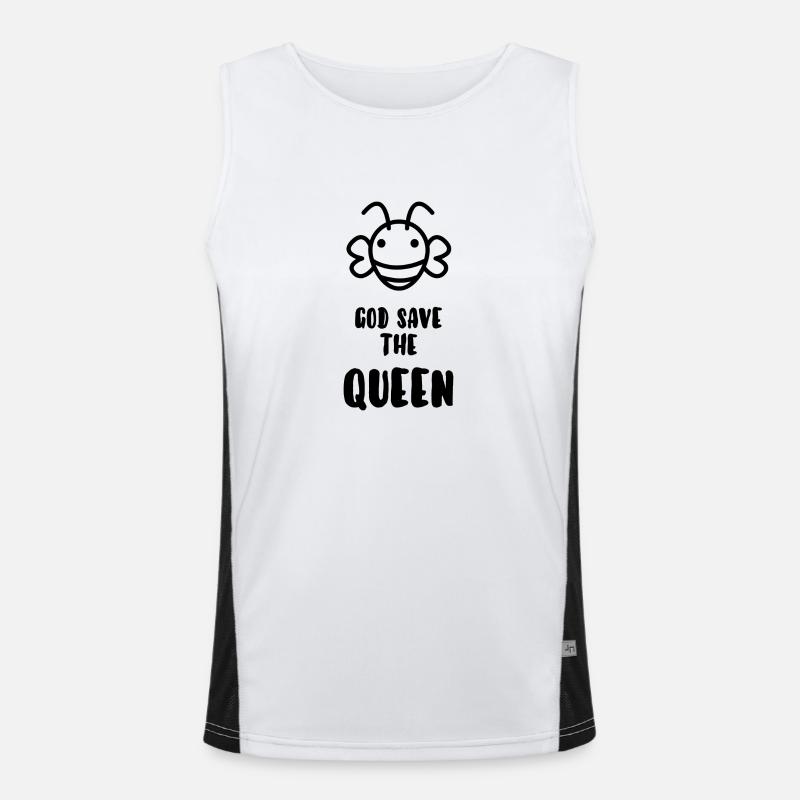 God save the queen Men's Functional Contrast Tank Top 