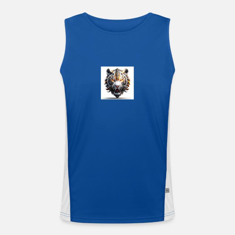 Crazy Tiger Funktionelles Kontrast-Tank Top für Männer 