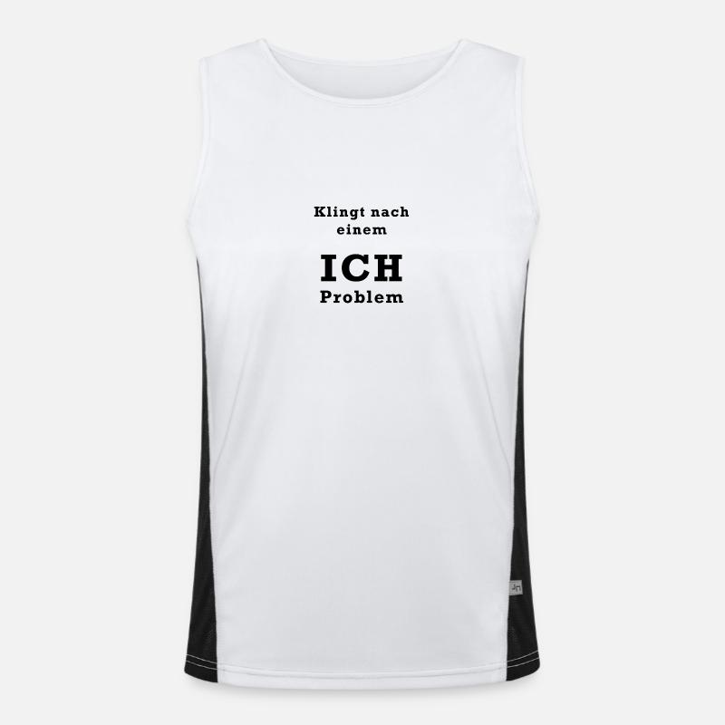 Ich Problem Funktionelles Kontrast-Tank Top für Männer 