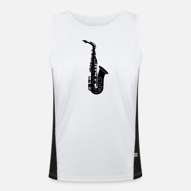 saxophone Men's Functional Contrast Tank Top 
