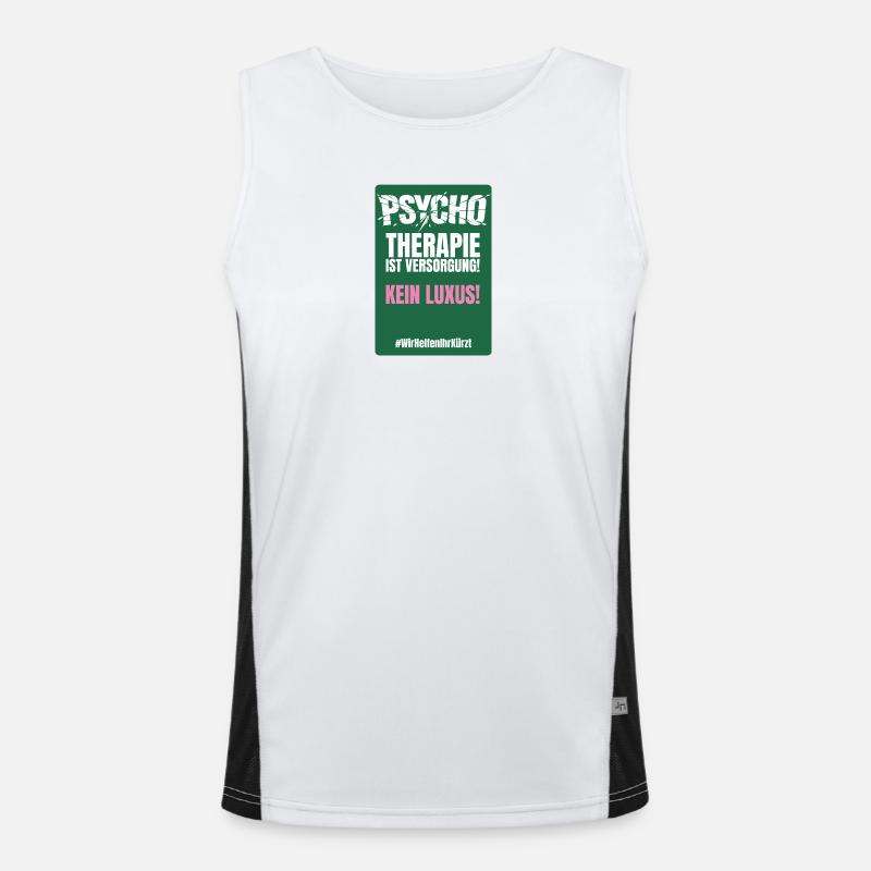 PSYCHO_06 Funktionelles Kontrast-Tank Top für Männer 