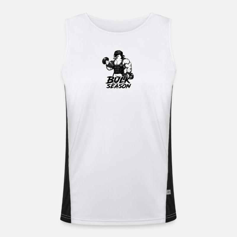 Pengu Gym Funktionelles Kontrast-Tank Top für Männer 
