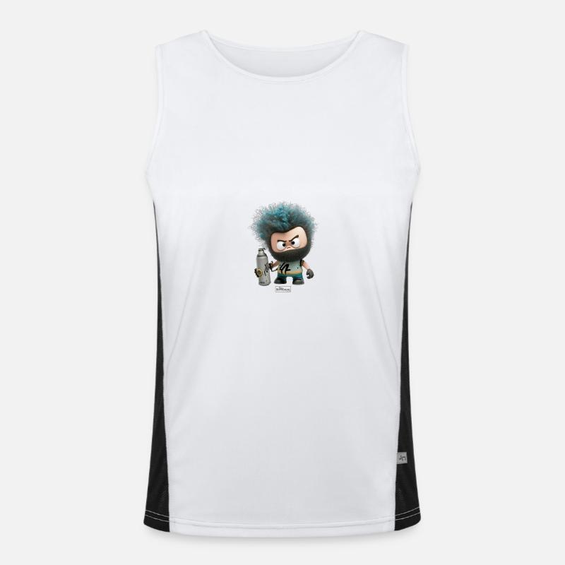 bbMan "Silk" Funktionelles Kontrast-Tank Top für Männer 