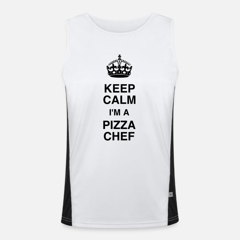 Pizza / Pizzaiolo / Pizza Chef / Pizzachef Men's Functional Contrast Tank Top 