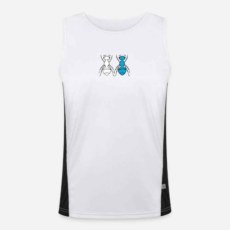 Ant Duo Funktionelles Kontrast-Tank Top für Männer 
