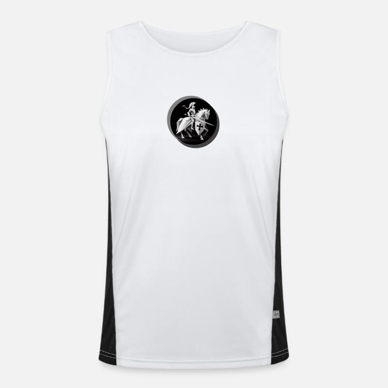 Ritter Funktionelles Kontrast-Tank Top für Männer 