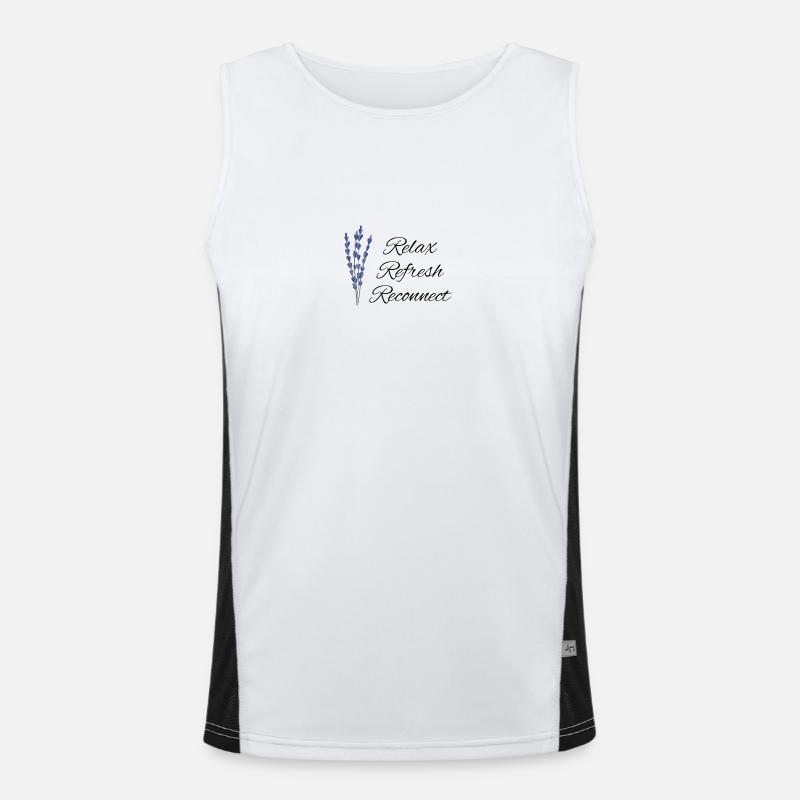 Relax Refresh Reconnect Men's Functional Contrast Tank Top 