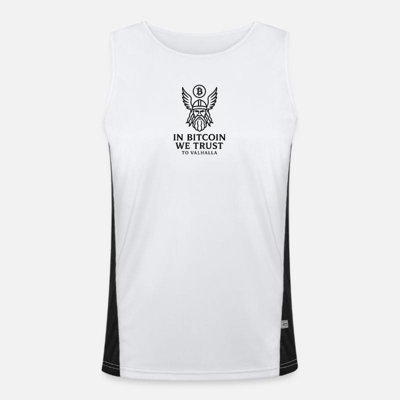 Bitcoin Valhalla Men's Functional Contrast Tank Top 