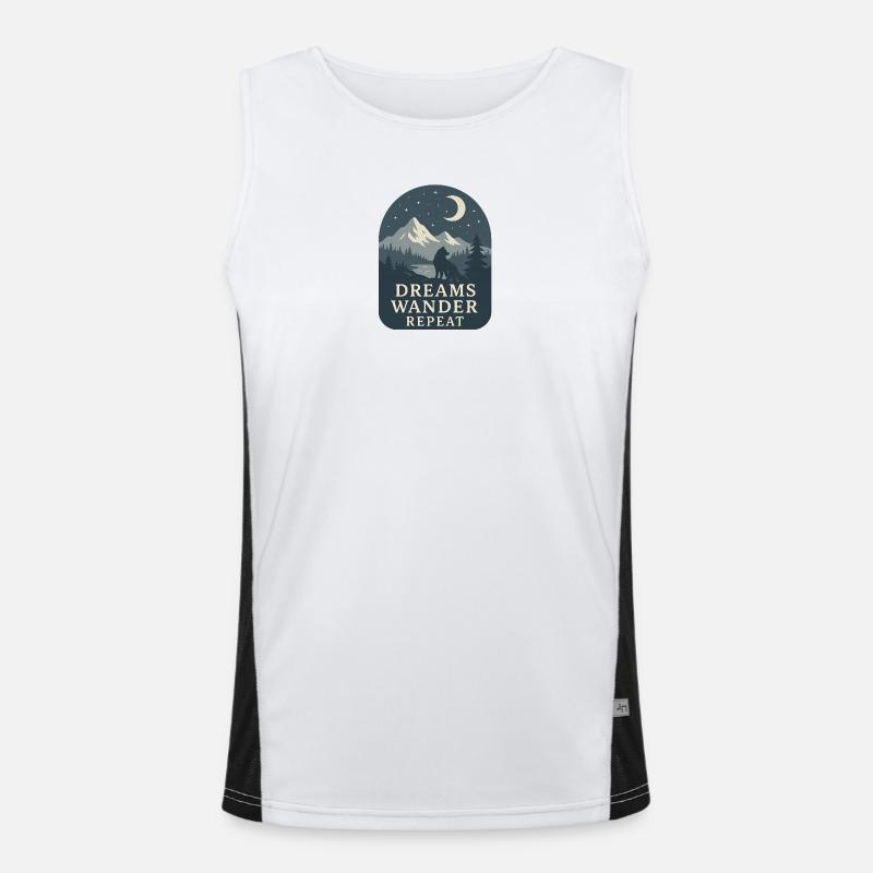 Dreams Wandering Repeat Men's Functional Contrast Tank Top 