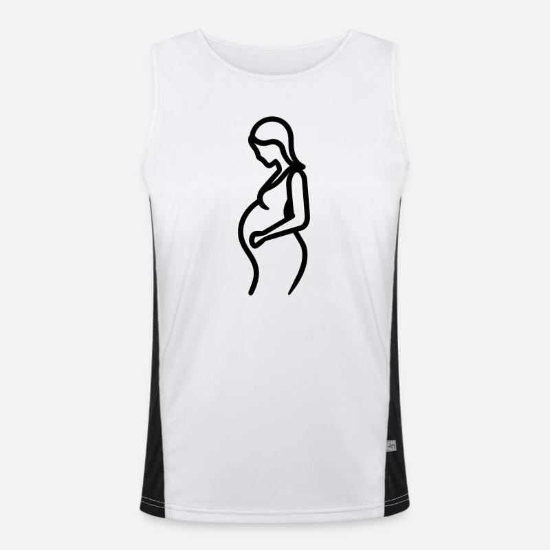 femme enceinte Débardeur respirant contrasté Homme 