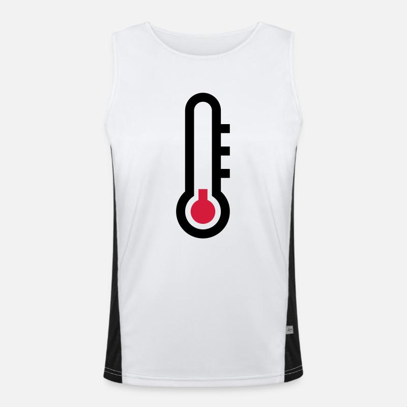 Thermostat temperature icon icon Men's Functional Contrast Tank Top 