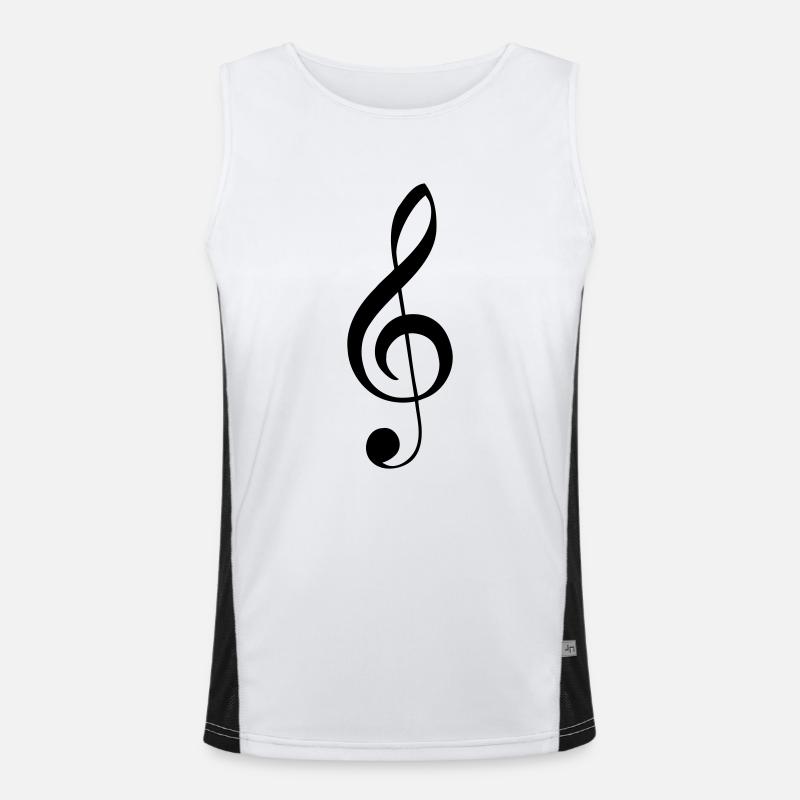 Clef treble clef Men's Functional Contrast Tank Top 