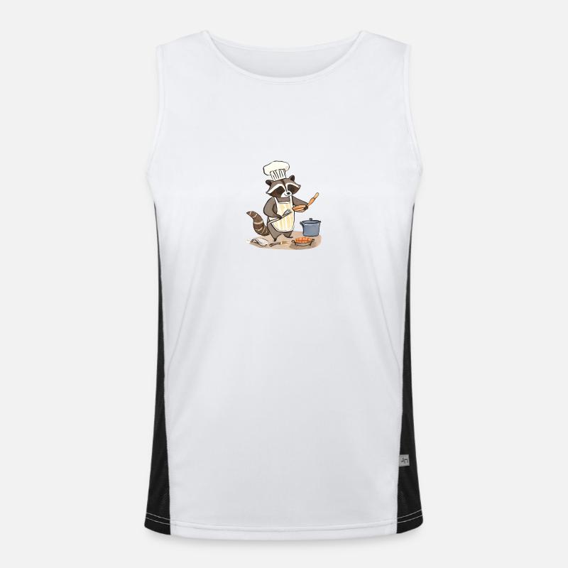 Culinary artist Rocky: Masterful culinary delight Men's Functional Contrast Tank Top 