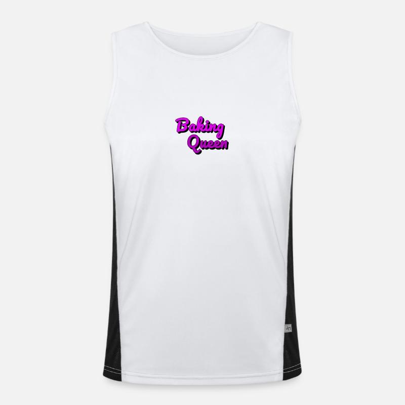 Baking Queen Funktionelles Kontrast-Tank Top für Männer 