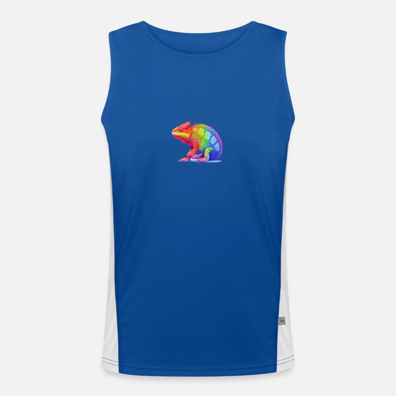 Pride chameleon Funktionelles Kontrast-Tank Top für Männer 