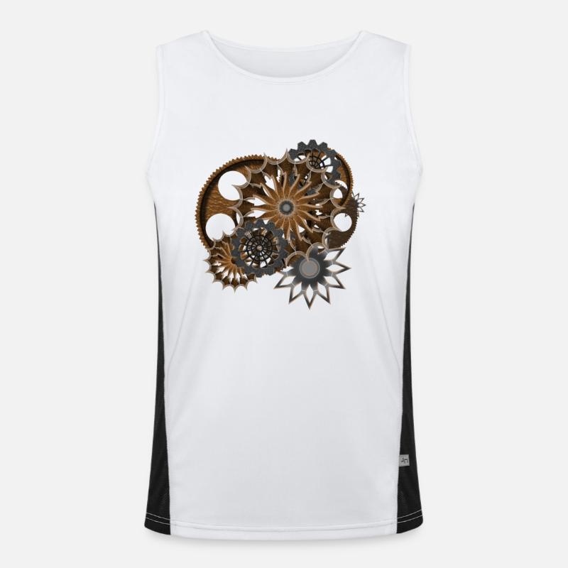 Steampunk Débardeur respirant contrasté Homme 