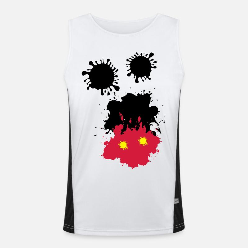 Mouse taches Débardeur respirant contrasté Homme 