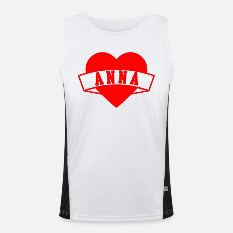 Anna Herzen Débardeur respirant contrasté Homme 