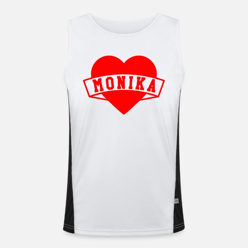 Monika Herzen Funktionelles Kontrast-Tank Top für Männer 