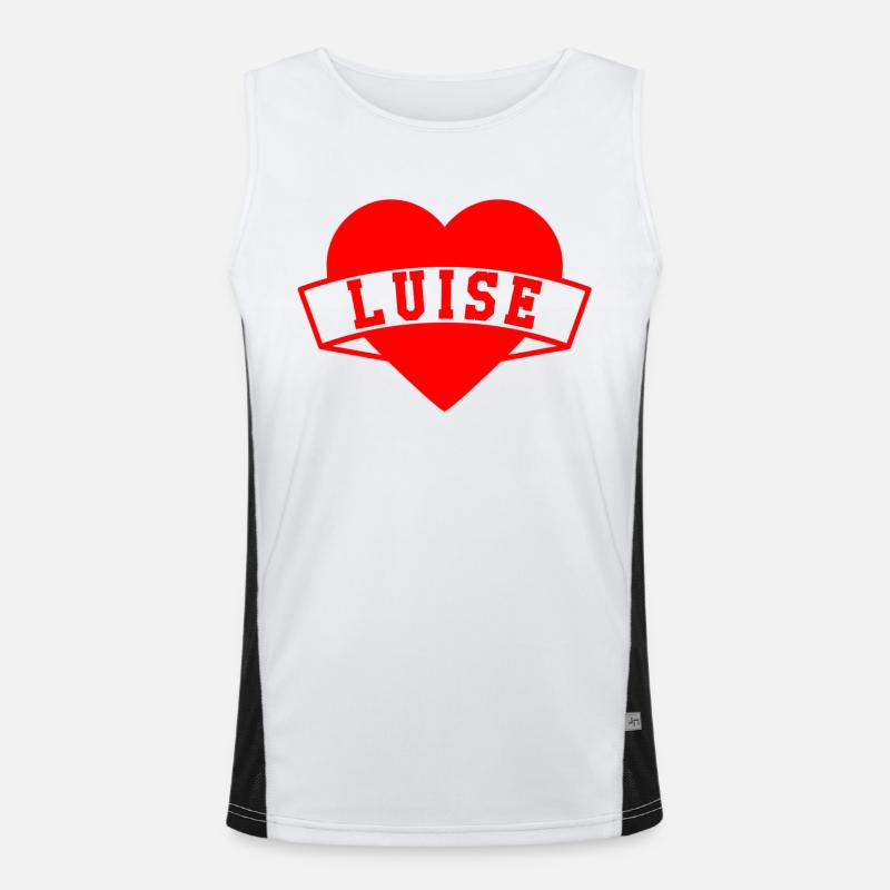 Luise Herzen Funktionelles Kontrast-Tank Top für Männer 